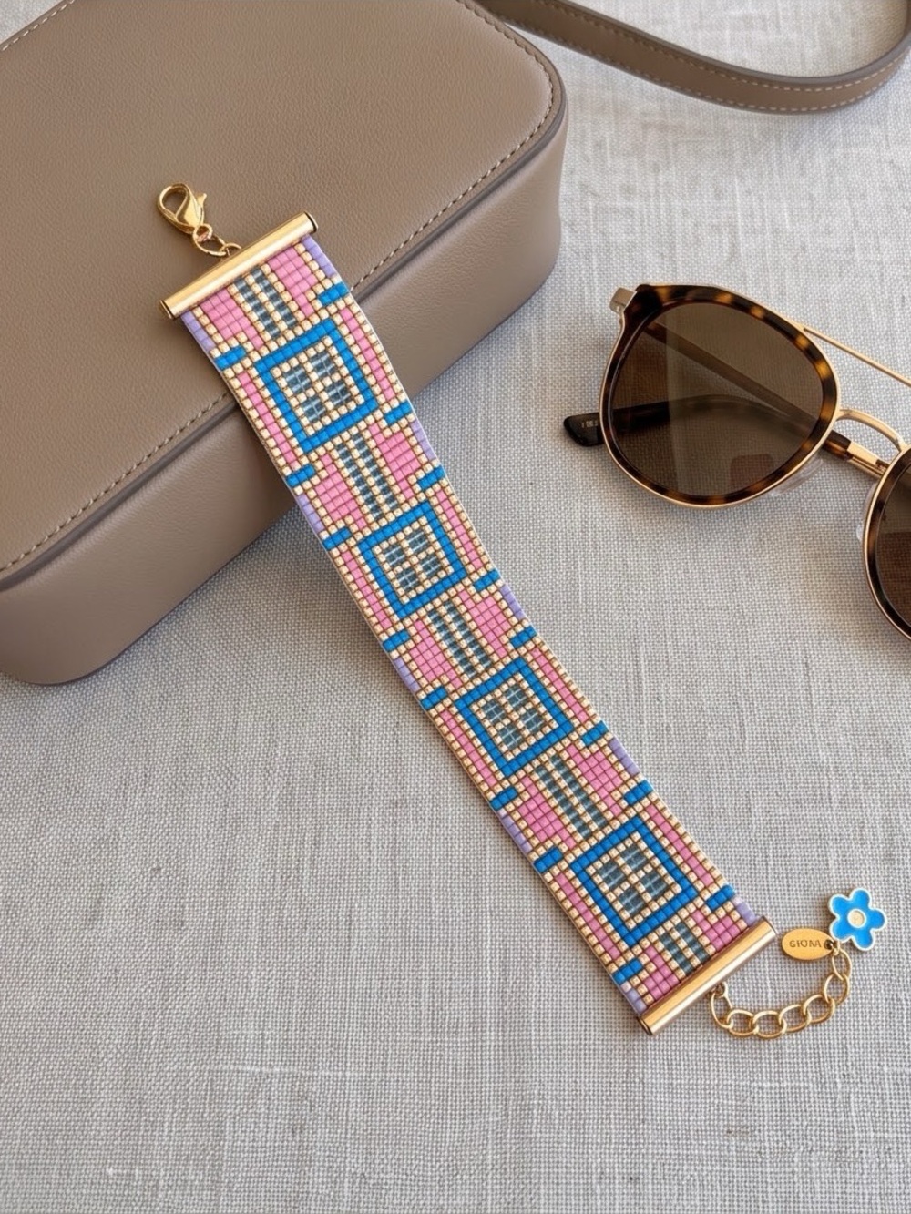 NWT - Atika Loom Sunlit Windows Beaded Bracelet | Japanese Miyuki Delica beads